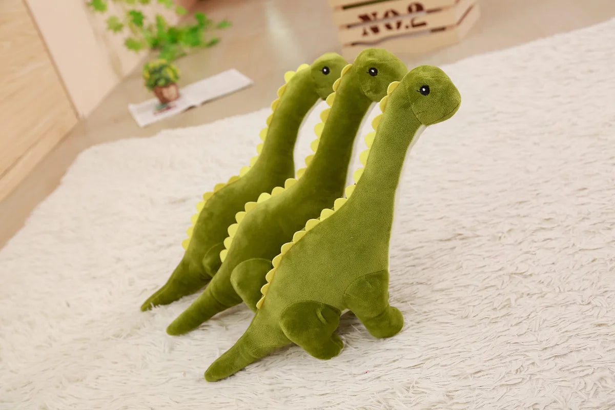 50/80cm Cuddly Dinosaur Tanystropheus Stuffed Toy Plush Dino Blue/Green/Pink Girls Boys Xmas Plushie Gift Birthday Brinqedos