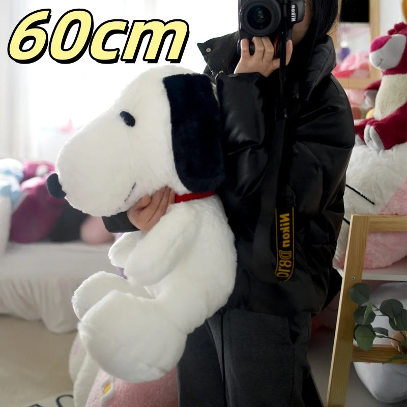 40/60cm Soft Cuddly Snoopy Plush Toy Lovely Stuffed Cartoon Anime Comfortable Hug Plushies Birthday Gifts For Child Girl