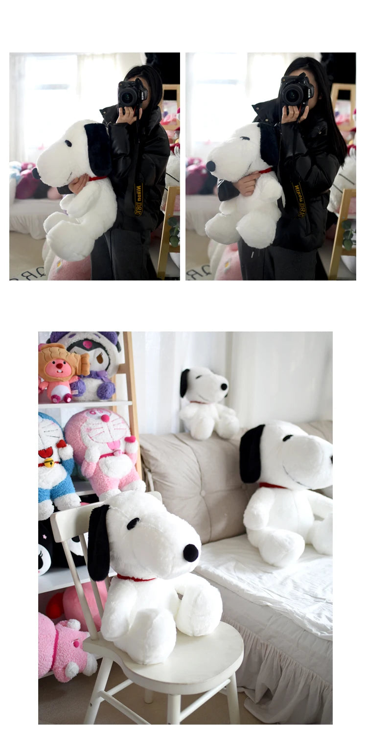 40/60cm Snoopy Plush Toy Cuddly Snoopy Stuffed Cartoon Anime Comfortable Hug Plushies Birthday Gifts For Kid Girl