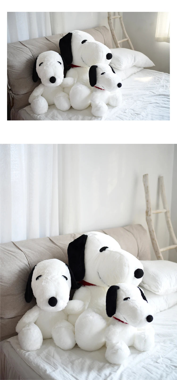 40/60cm Snoopy Plush Toy Cuddly Snoopy Stuffed Cartoon Anime Comfortable Hug Plushies Birthday Gifts For Kid Girl