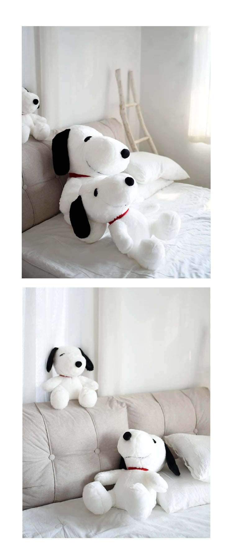 40/60cm Snoopy Plush Toy Cuddly Snoopy Stuffed Cartoon Anime Comfortable Hug Plushies Birthday Gifts For Kid Girl